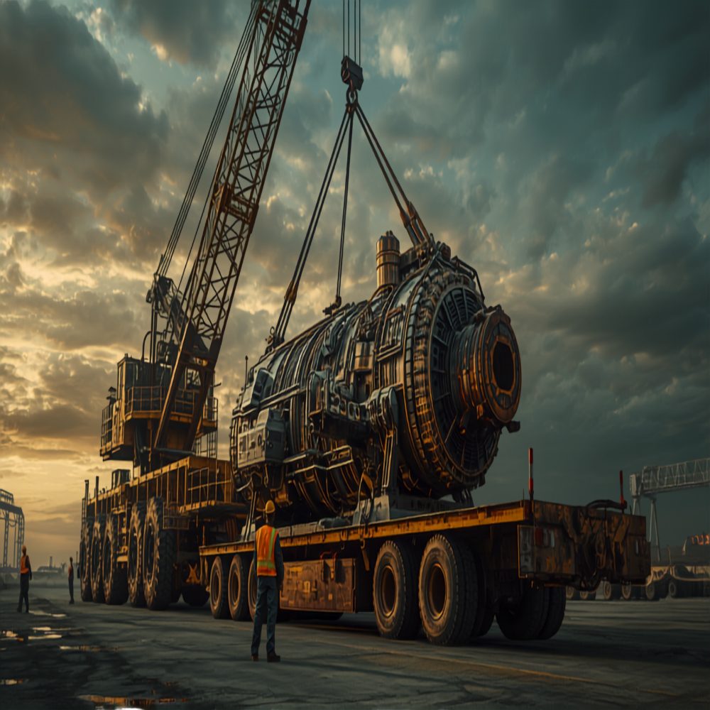 Breakbulk cargo project site