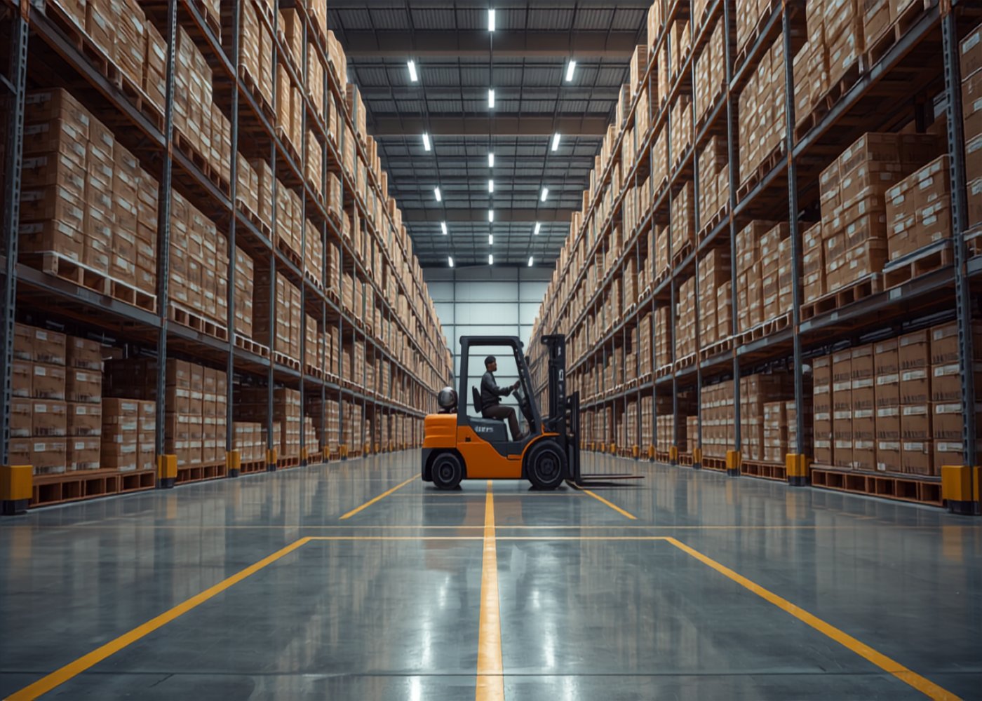 Project cargo staged at MTLS warehouse before dispatch